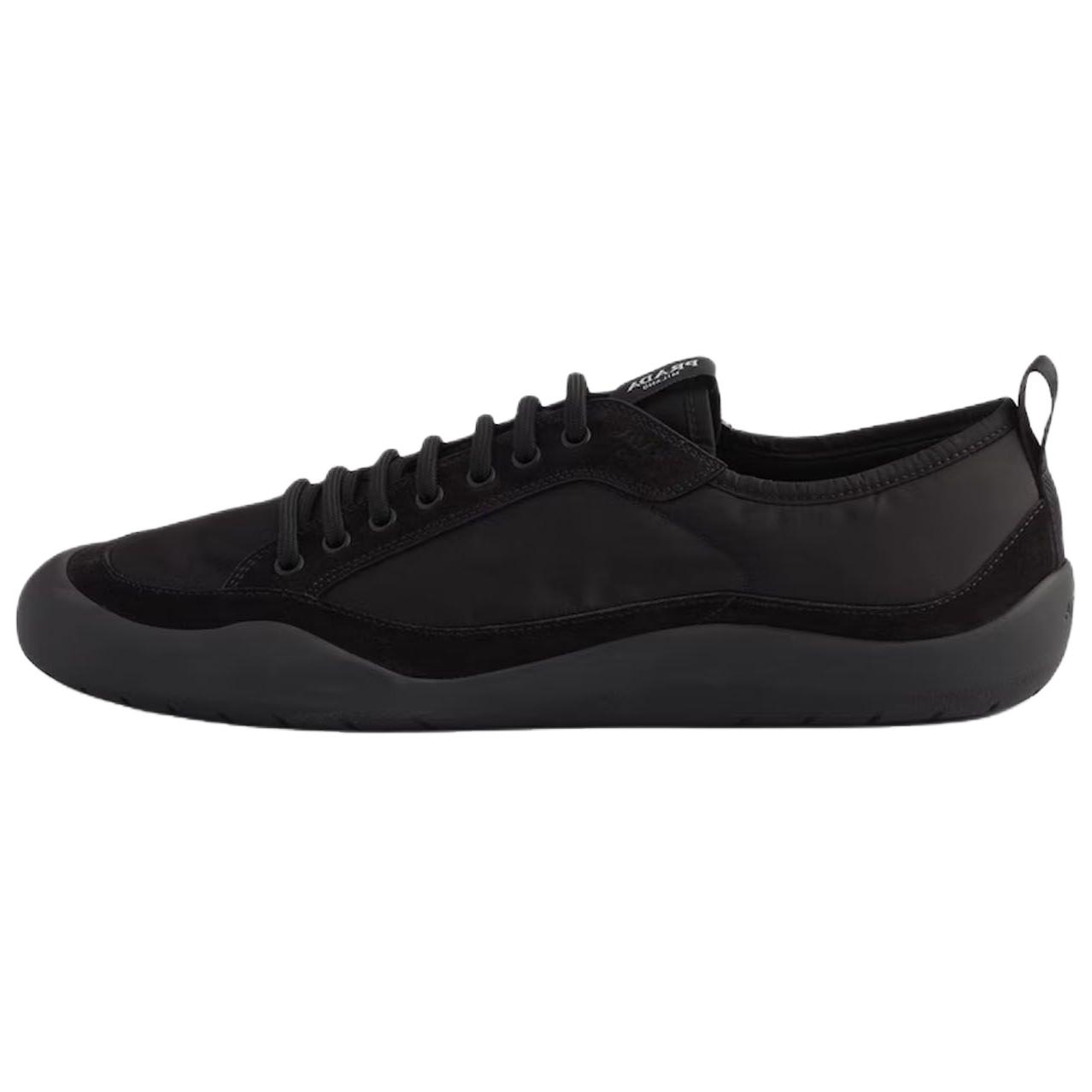 Мужские кроссовки Prada Re-Nylon Speedrock (черные)
