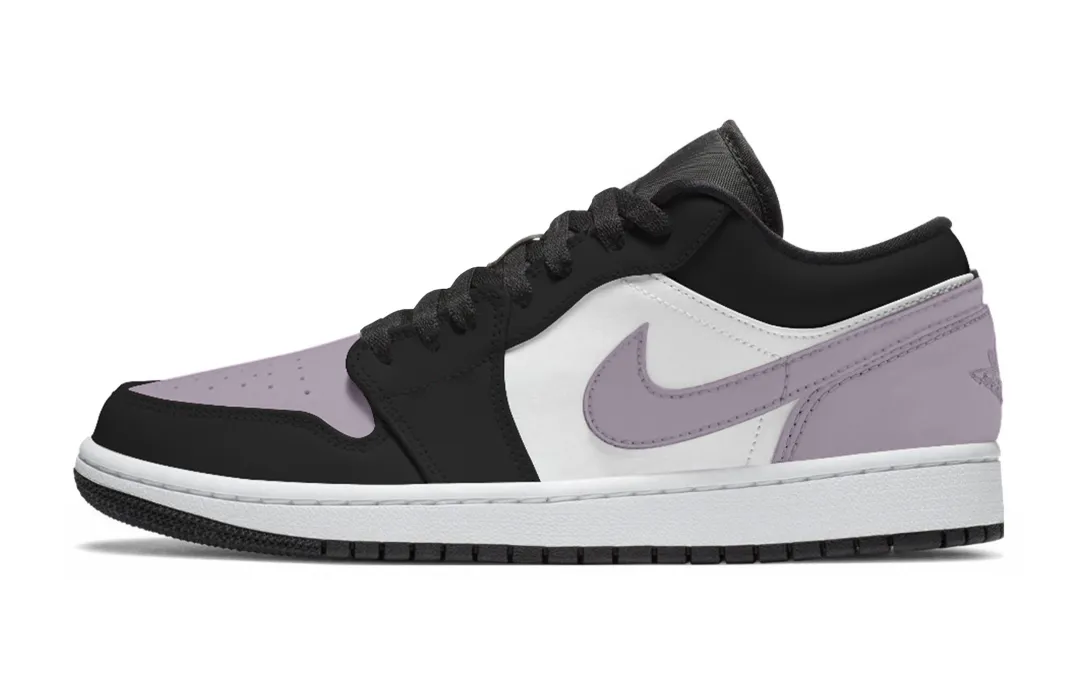 Jordan Air Jordan 1 Taro Paste Floral, Delicately Scented Rose Low top Vintage Basketball Shoes Women's Taro Purple