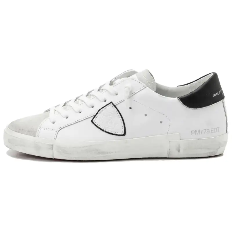 PHILIPPE MODEL Low top Stylish Skateboarding Shoes Men's White Black