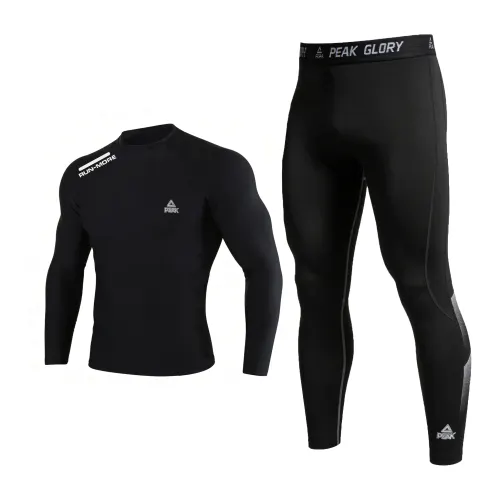Breathable quick dry elastic antibacterial underwear, travel trousers, set for gym, tight, for running, men's style