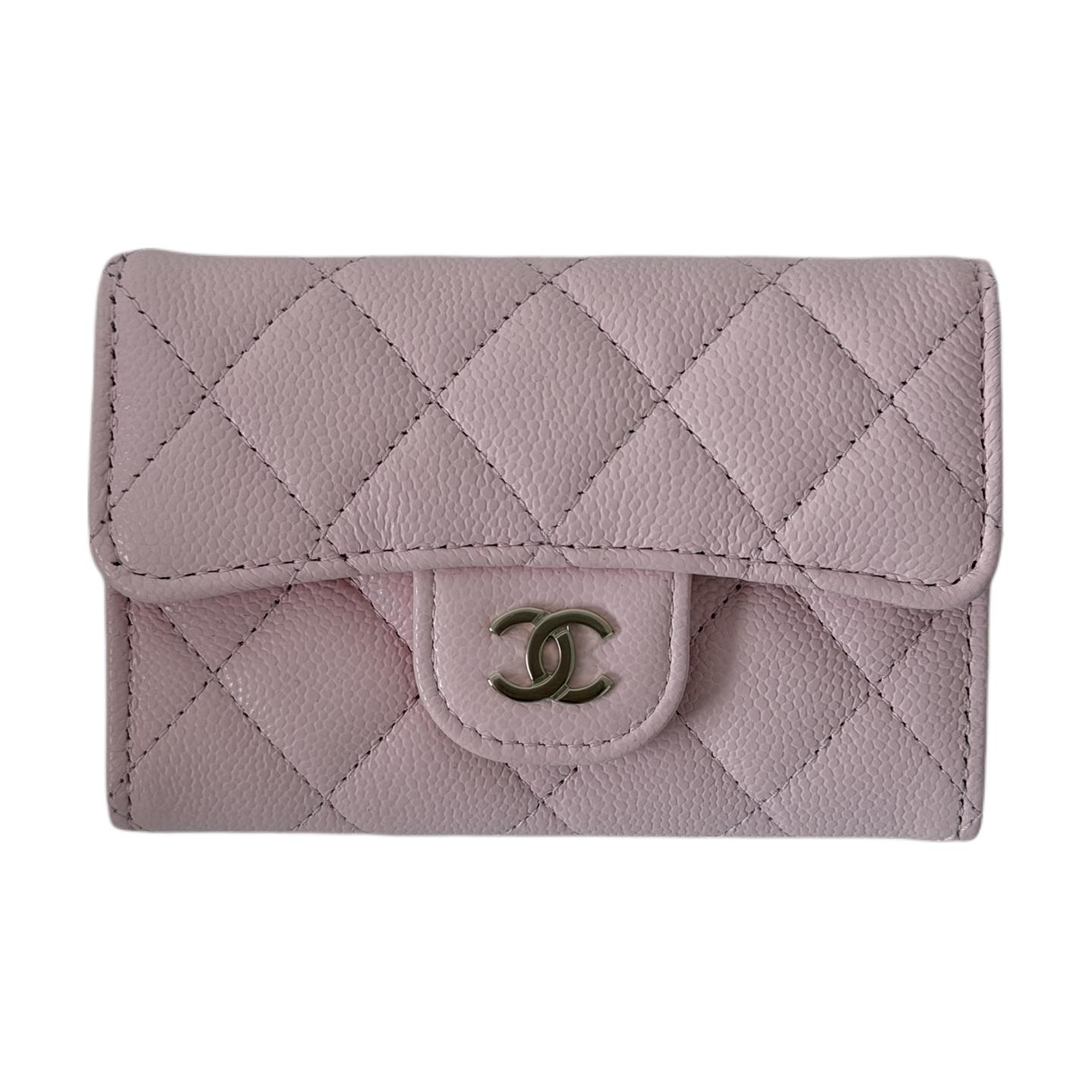 Женская сумка Chanel Card Holder (розовая)