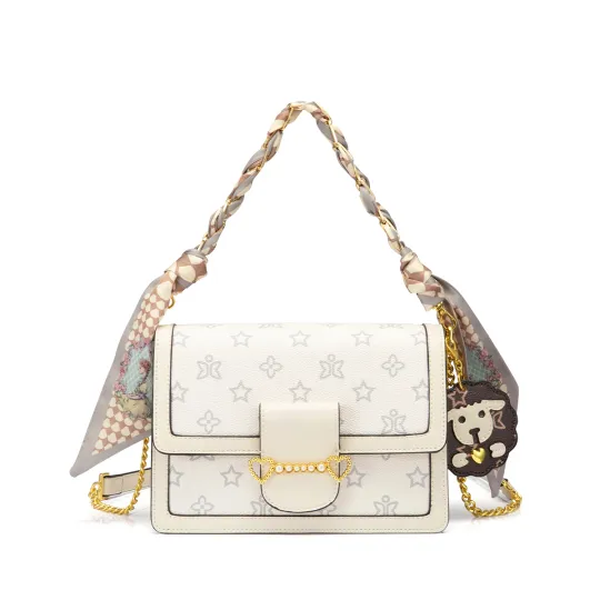 JUST STAR Synthetic Leather Underarm Shoulder Bag, Crossbody Bag, Handbag Regular Women's White Blue Pink Brown