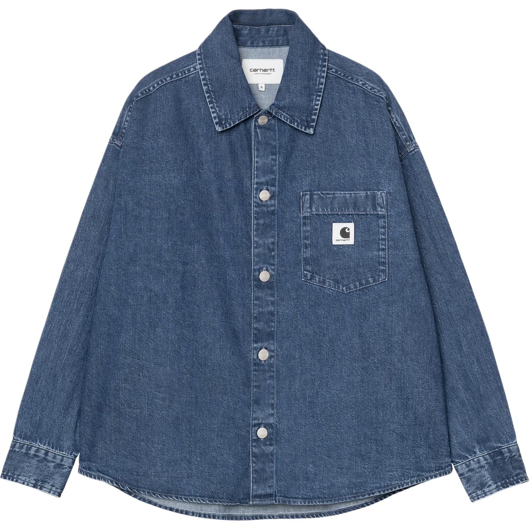 Женская куртка Carhartt Carhartt WIP SS26 W' Alta Shirt Jac (голубая)