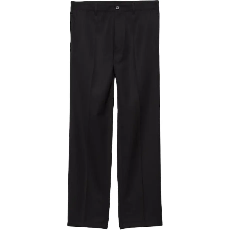 Prada triangle-logo wool trousers