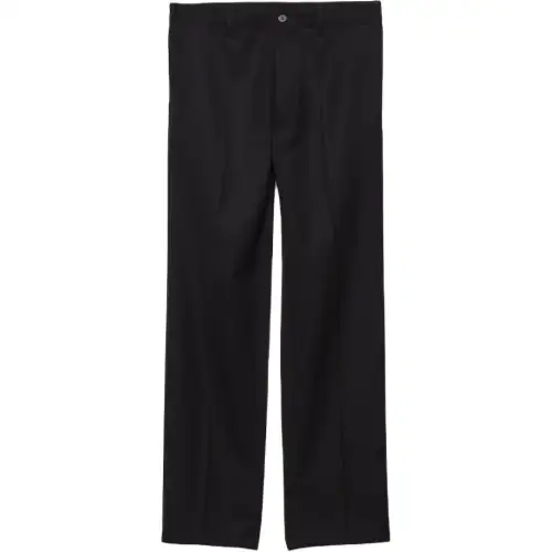 Prada triangle-logo wool trousers
