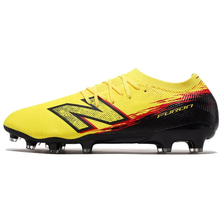 New Balance Furon V8 MG Multi Ground Fabric Cushioning Soccer Shoes Men's Yellow