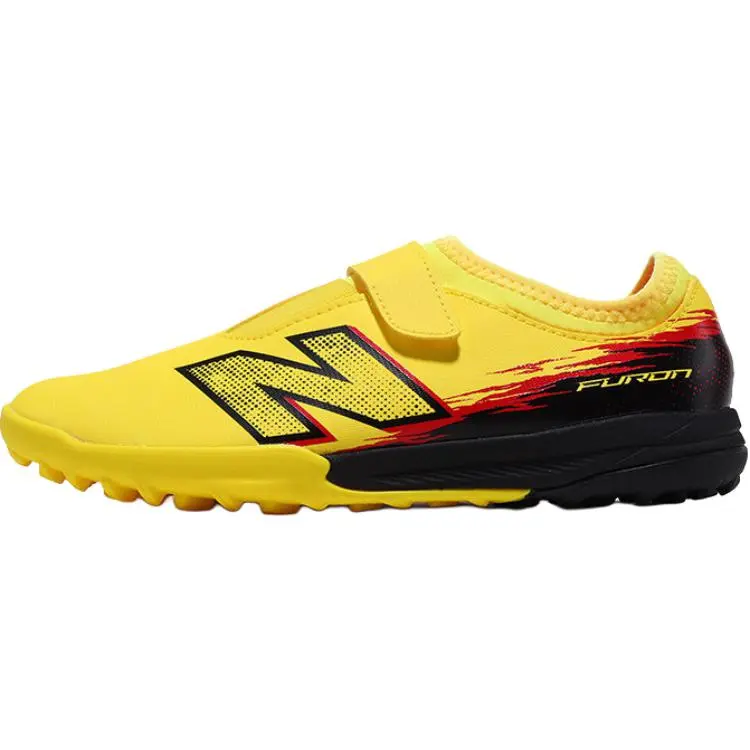New Balance Furon V8 Synthetic Leather Support Low top Kids' Soccer Shoes Yellow Kids'