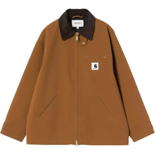Carhartt WIP SS26 W' Clark куртка на молнии, удобная простая непромокаемая женская куртка с длинными рукавами