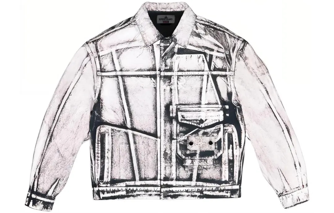 Supreme Stone Island Denim Trucker Jacket