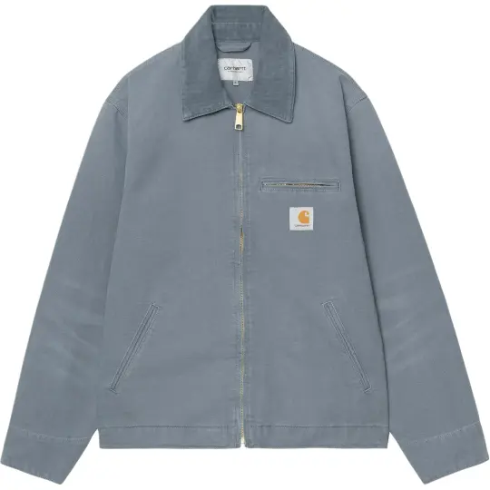 Carhartt WIP SS26 Детройтская куртка Классическая Детройтская простая куртка с карманом на молнии и лацканами с длинными рукавами для мужчин и женщин