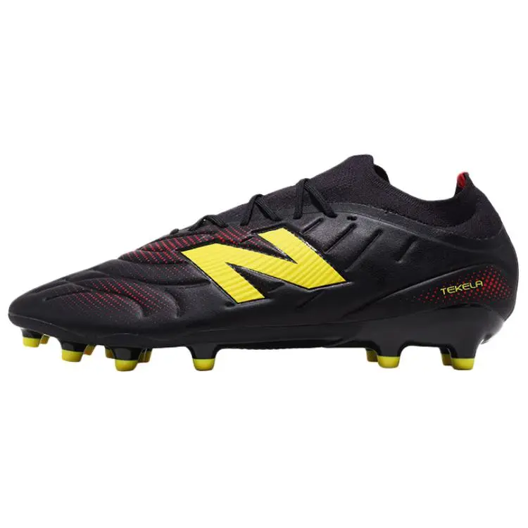 New Balance Tekela V5 MG Multi Ground Support Coverage Soccer Shoes Men's Black Yellow