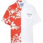 PRADA Shirts Men's White Lapel Moderate Other