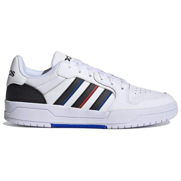 Мужские кеды adidas neo Entrap (бело-черно-красные) — Белый / чёрный / красный — фото 2