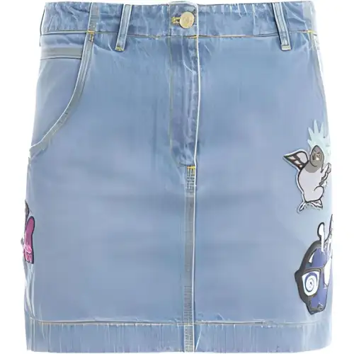 KENZO Denim Short Skirts Women's Blue