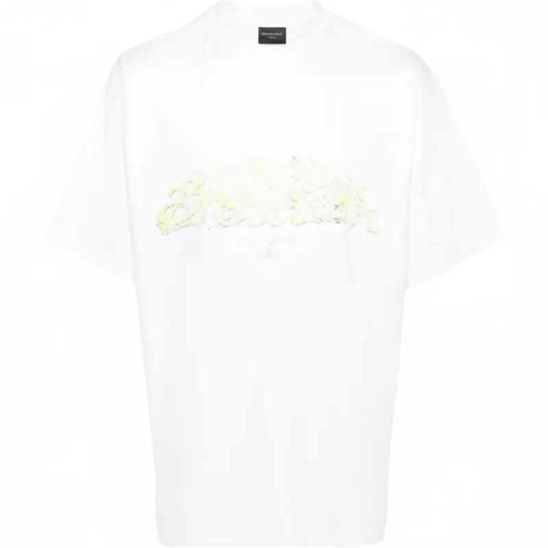 Balenciaga T Shirt Unisex Ivory White Loose Fit