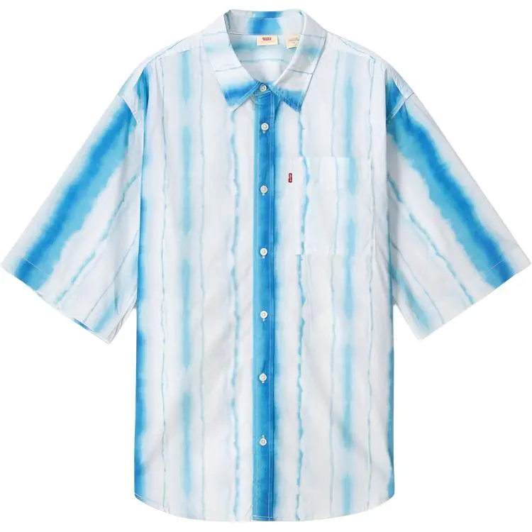 Levi's Shirts Men's Blue Lapel Moderate