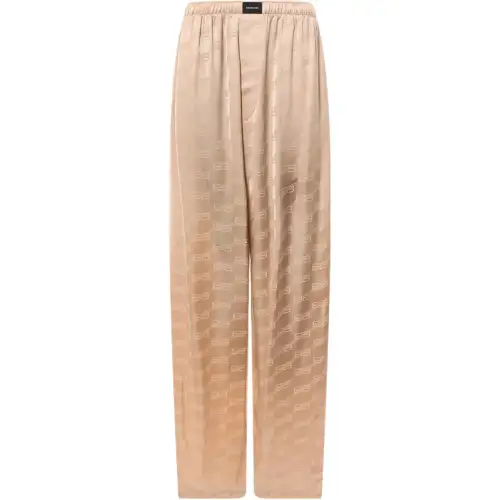 Balenciaga Casual Pants Women's Pink Moderate Straight Fit Pants