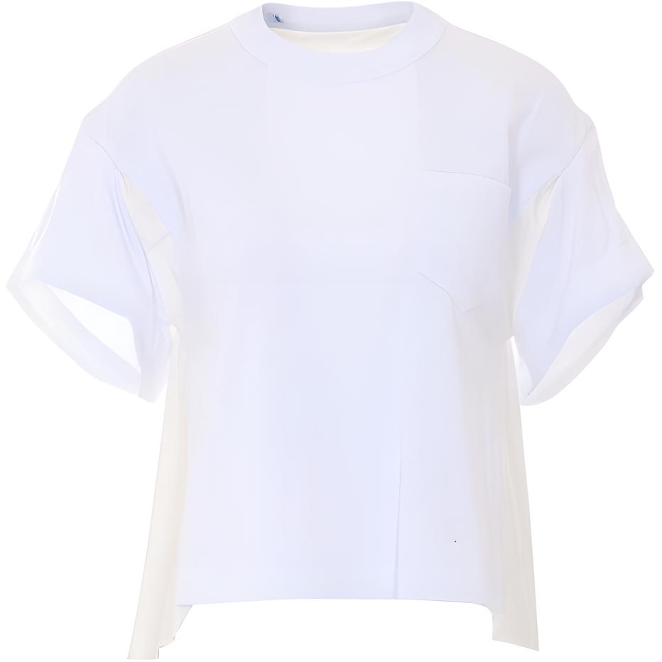 Женская футболка Sacai (белая)