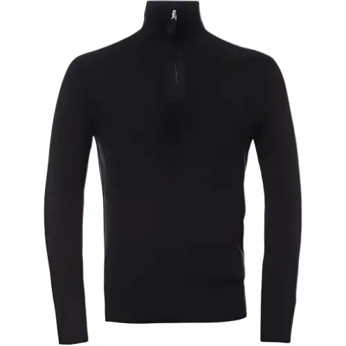 Burberry Knitwear Men's Black Stand Collar Moderate Other