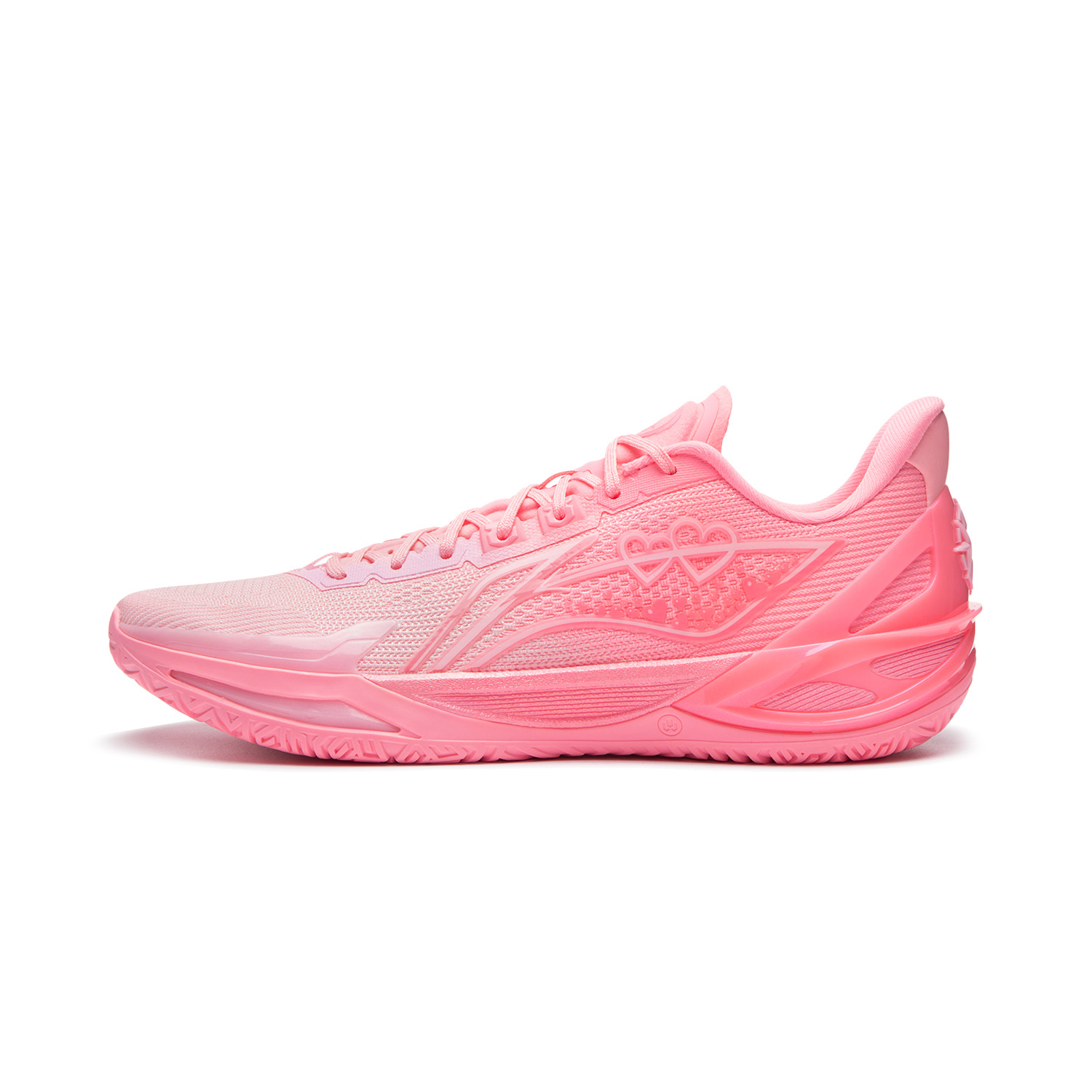 LiNing Li Ning Blade 6V2 Cupid Super Technology Lightweight Flexible Stable Support Package Anti-torsion Low-top All-Purpose Basketball Shoes Men's Pink