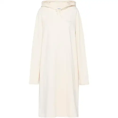 PRADA Triangle Logo Drawstring Hooded Dress