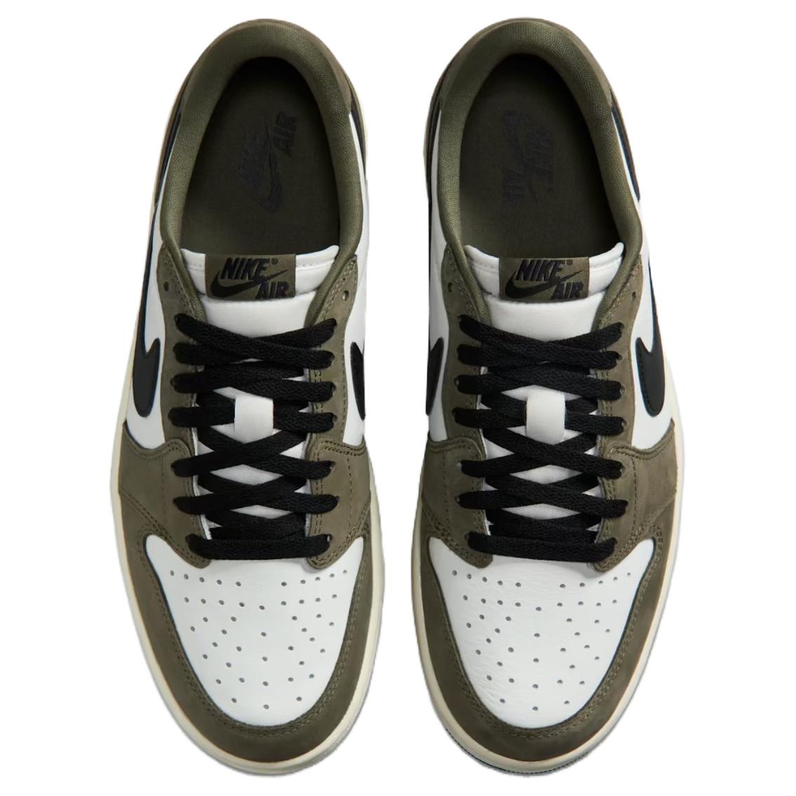 Jordan Air Jordan 1 Low top Vintage Basketball Shoes Men’s Olive Green