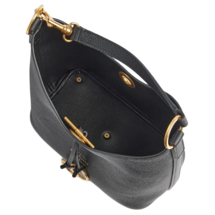 Женская сумка Balenciaga Carrie Hobo (черная) — фото 5