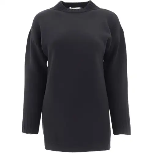 DIOR Quarterly New Products Cashmere Sweaters Women's Black Crew Neck Moderate