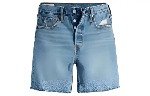 Levis Denim Shorts Women's Light Blue Moderate Other