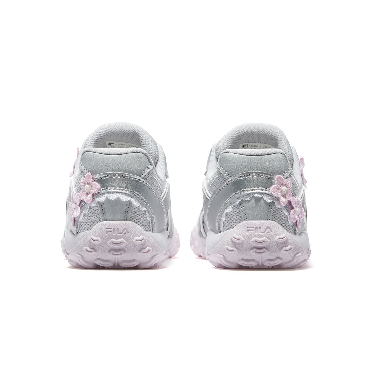 Детские кроссовки Fila KIDSHeritage-FHT SUSAN/ (бело-розовые) — 雪白/纱白 /斐乐白/太空银 — фото 12