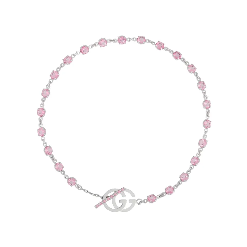 GUCCI 18K White Gold Bracelets Women's Pink