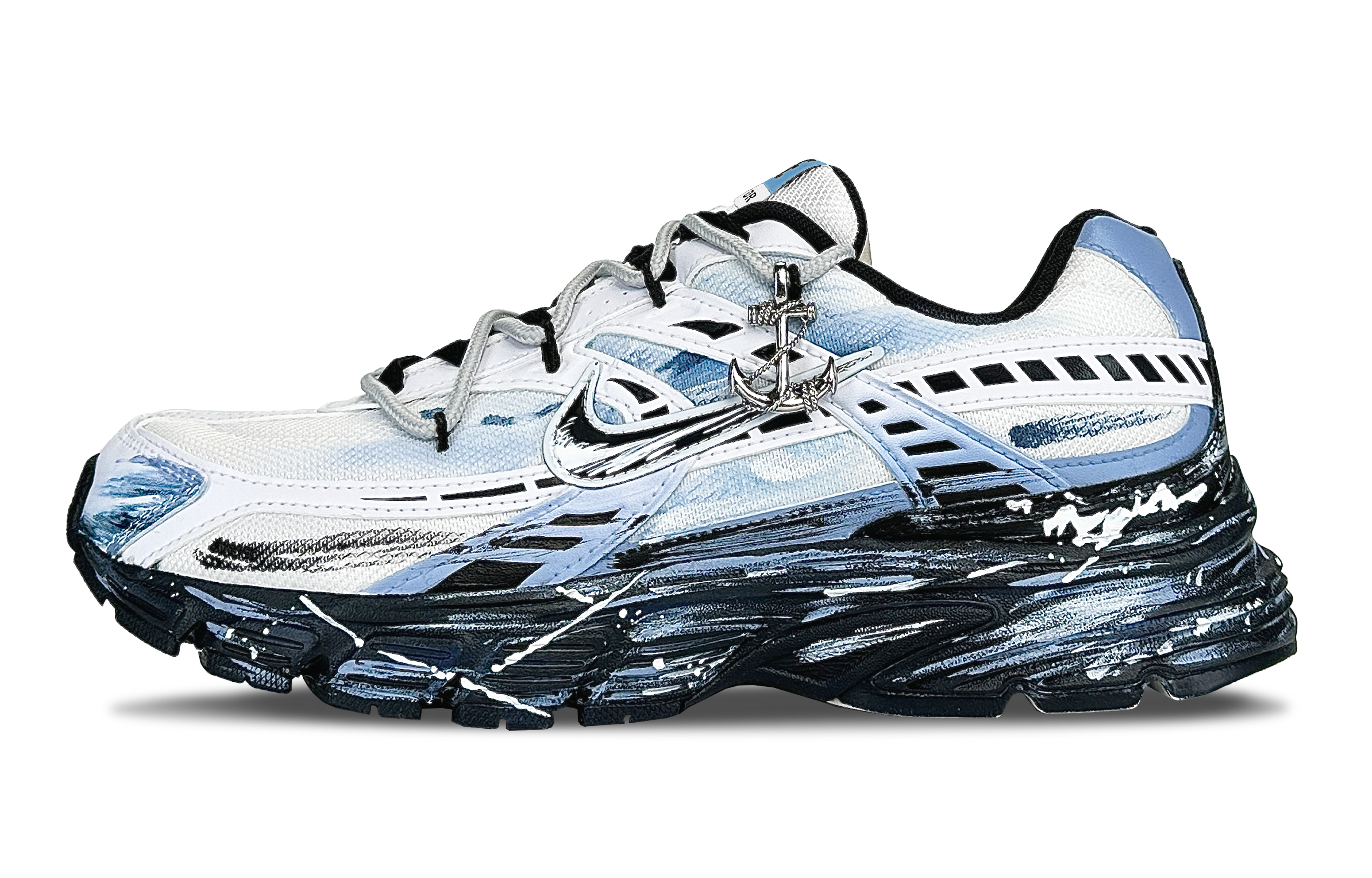 Nike Initiator Cushioning Abrasion Resistant Breathable Low top Casual City Commuting Running Shoes Men’s Dusty Blue