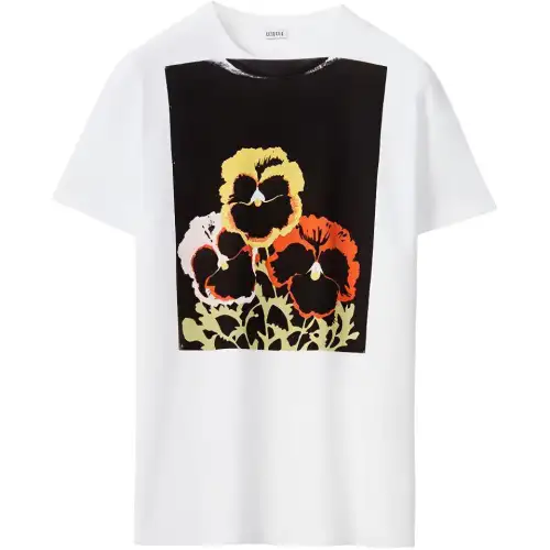 LOEWE T Shirts Men's White Crew Neck Moderate