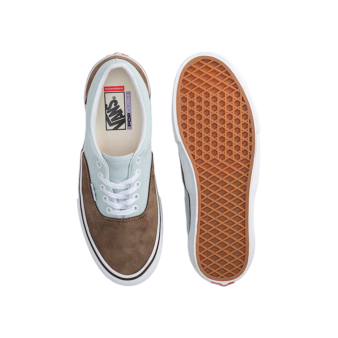 Унисекс кеды Vans Era Skate (коричнево-синий) — фото 3