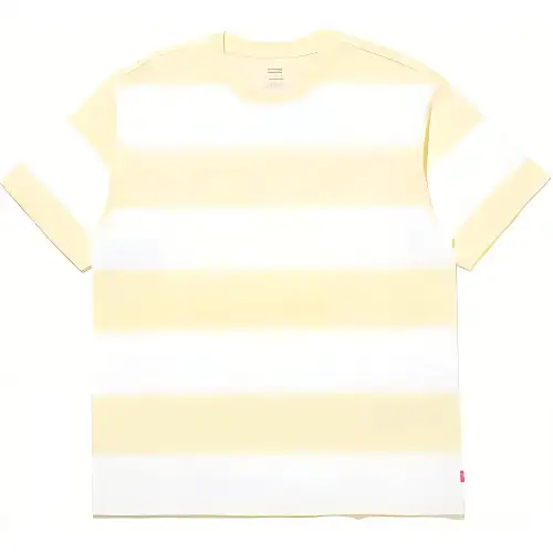 Levis T Shirts Men's Yellow Crew Neck Moderate Straight Fit