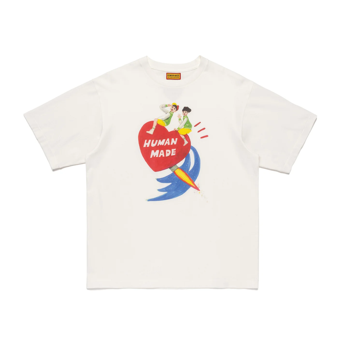 Футболка Human Made × KEIKO SOOTOME SS26 (белая с сердцем)