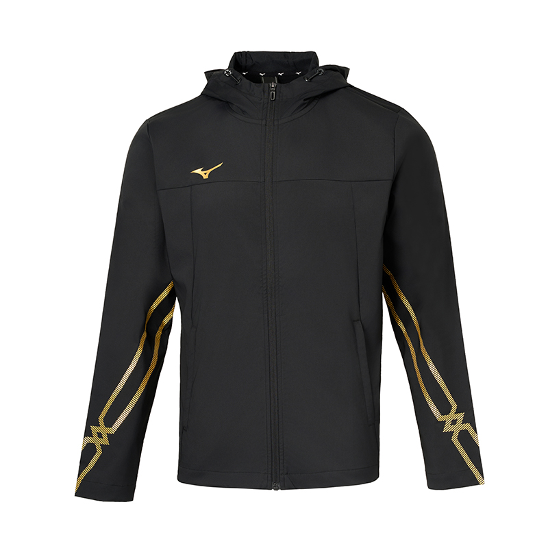 Куртка Mizuno (черно-золотая)