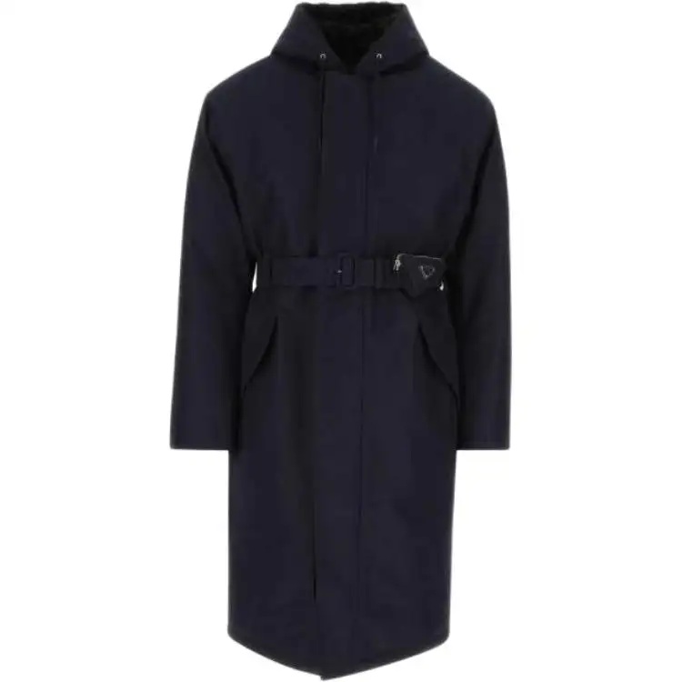 PRADA FW22 Coat Men's Dark Blue
