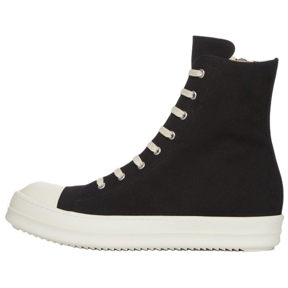 Мужские кеды Rick Owens DRKSHDW 3.5cm (черно-молочный)