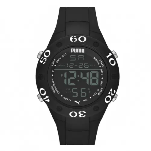 PUMA Wrist Watches Quartz Movement Plastic Strap 49mm Black Dial Men's Watches 30m Water Resistant
