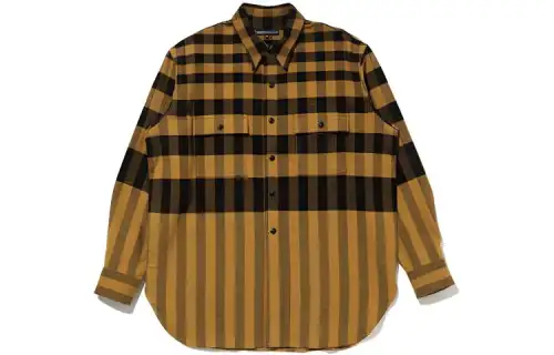 Levis Shirts Men's Black & Yellow Lapel Moderate Shirt
