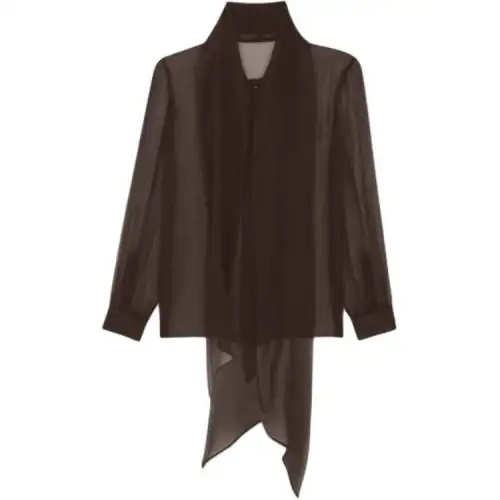 SAINT LAURENT Shirts Men's Brown Moderate