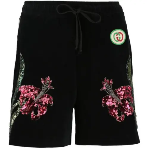 GUCCI Casual Shorts Women's Black