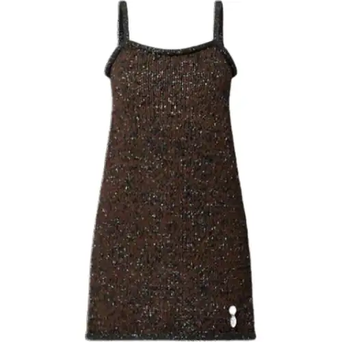 LOUIS VUITTON Glitter Knit Mini Dress