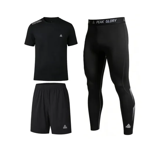 Spring travel breathable quick dry elastic antibacterial underwear for gym, trousers, sports suit, set, for running, tight, men's style, 3 piece set