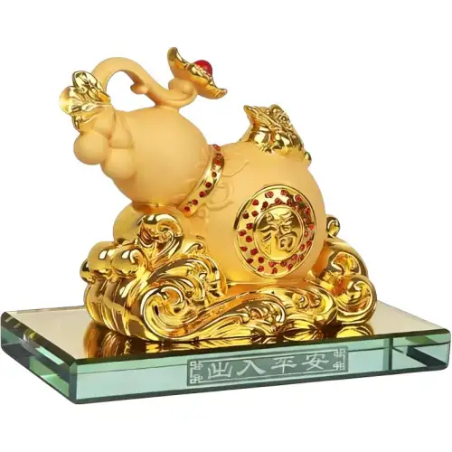 Ouchen Golden Gourd Perfume Holder Car Interior Decoration Car Ornaments General Purpose