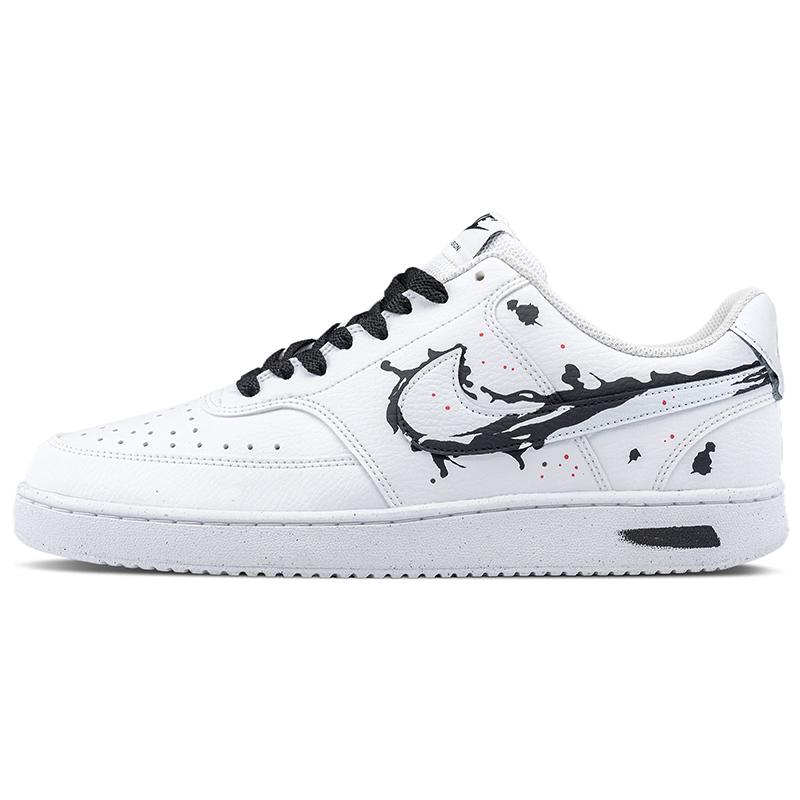 Nike Court Vision 1 Skateboard Shoes Men's Low Top White