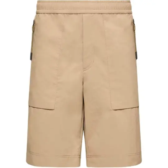 Moncler Grenoble Tech Froissé Shorts однотонные повседневные шорты с карманом на три четверти для мужчин