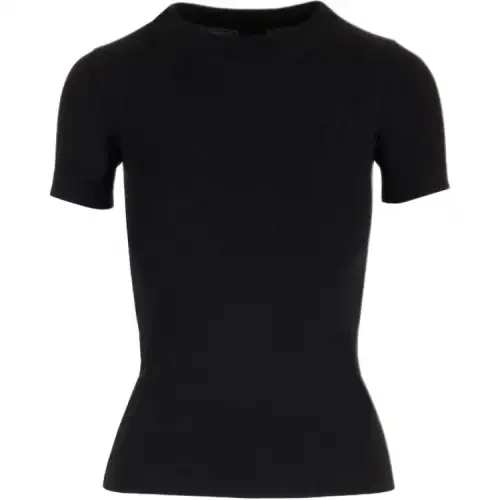 Balenciaga Logo Embellished Crewneck T Shirt