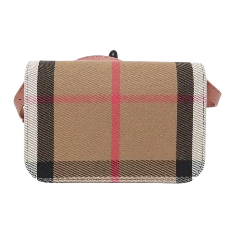 Сумка Burberry (коричнево-розовая) — фото 3